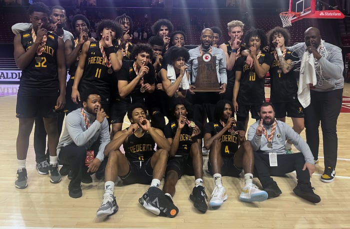 Frederick's four-decade long championship drought ended Saturday. The Cadets defeated Whitman at the University of Maryland for the Class 4A state boys basketball title.